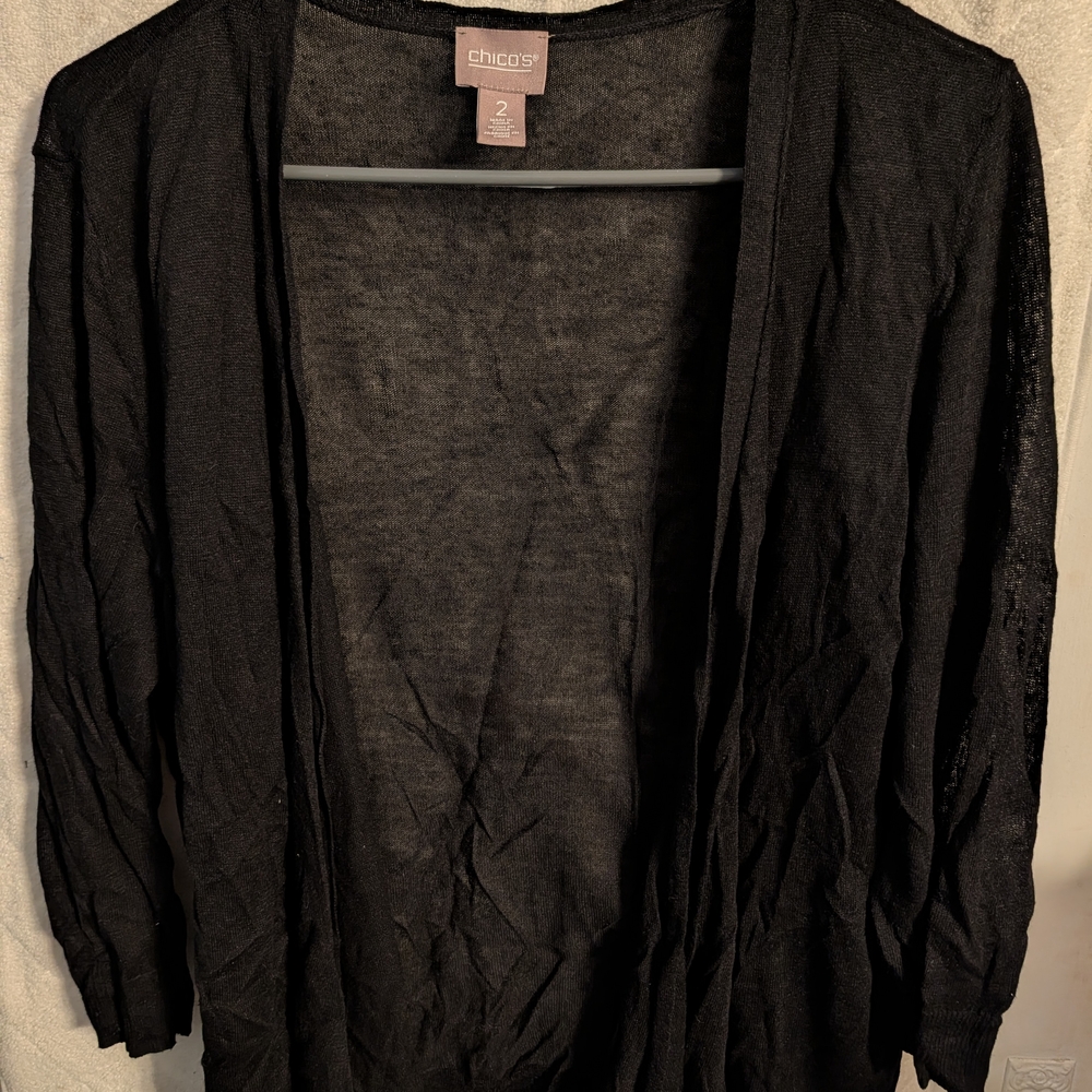 Chico's Elegant Black Cardigan